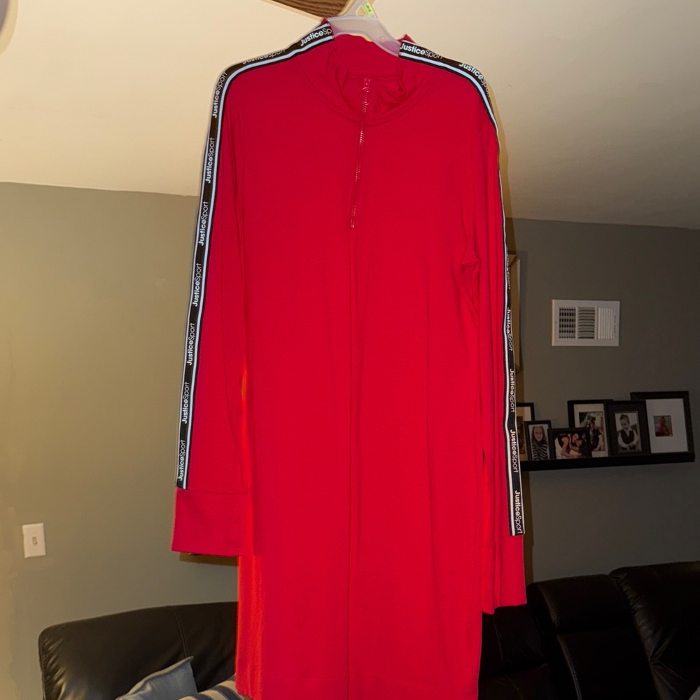 Justice Red Casual Kids Dress
